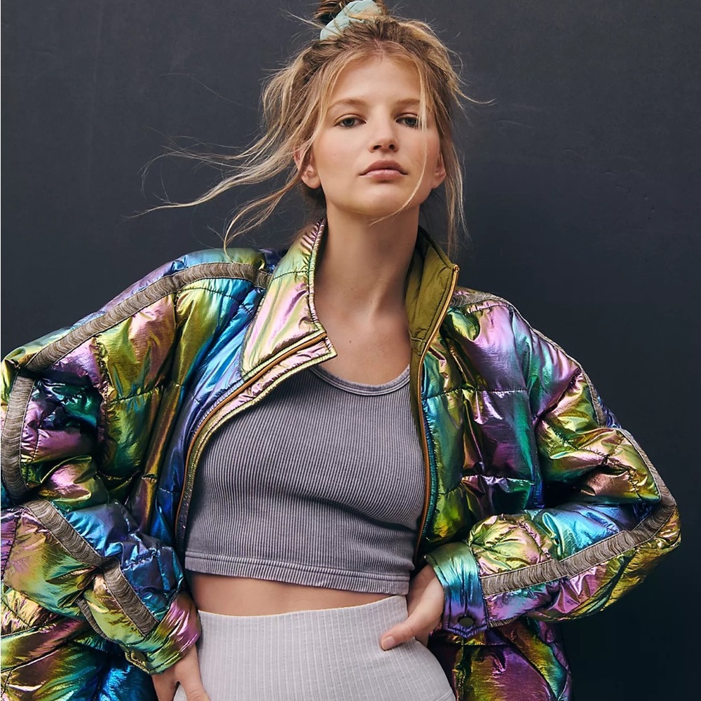 Free People Movement Happiness Runs Crop Tank Size XS/S NWOT - Picture 2 of 12